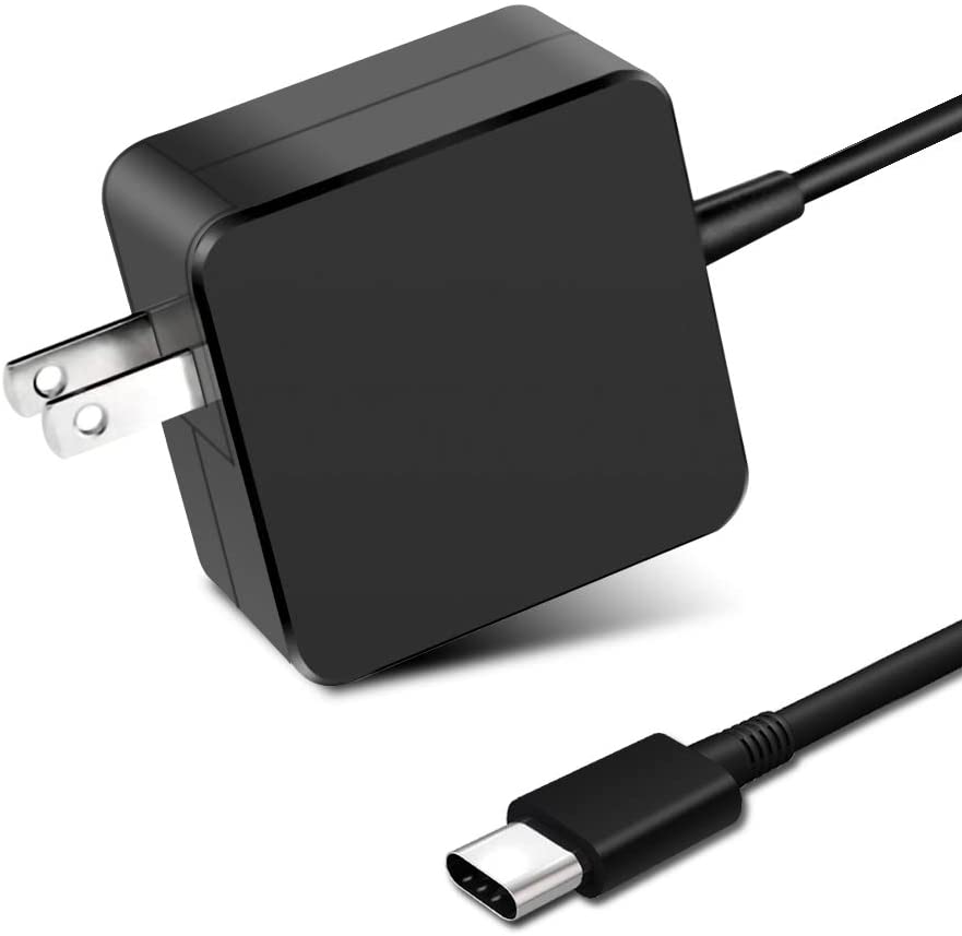 适用(yòng)于MacBook Pro Air 2018，HP，Dell，Lenovo和(hé)任何帶有(yǒu)USB C的(de)筆(bǐ)記本電(diàn)腦(nǎo)或智能(néng)手機(jī)的(de)87W / 90W USB C電(diàn)源适配器(qì)，C型供電(diàn)PD壁式充電(diàn)器(qì)87W（兼容61W，45W，30W和(hé)12W）
